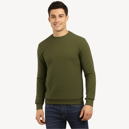 Elarova | Strukturiertes Strick-Sweatshirt für Herren