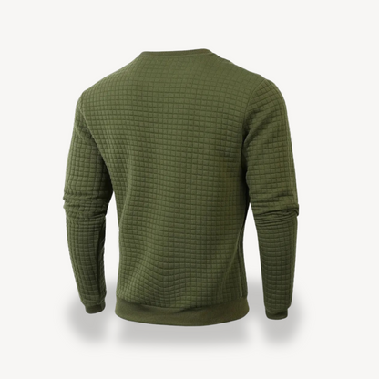 Elarova | Strukturiertes Strick-Sweatshirt für Herren