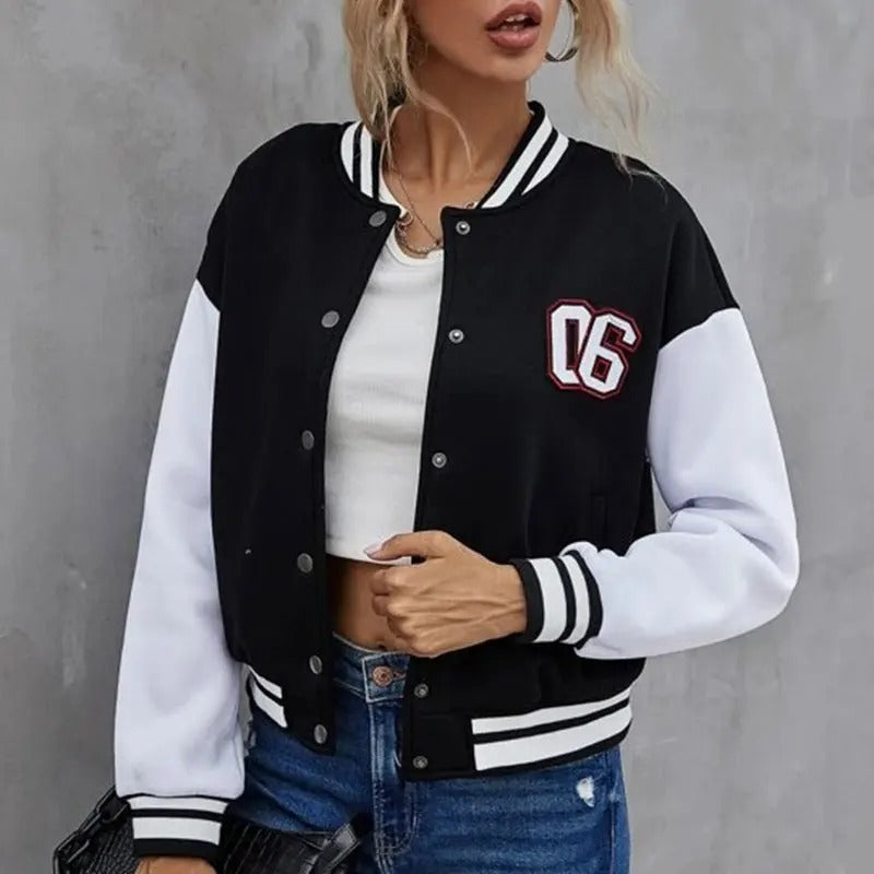 Elarova | Stylische Bomberjacke mit Reißverschluss