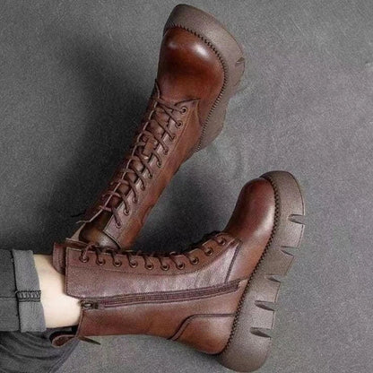 Elarova | Stylische Stiefel mit hoher Sohle