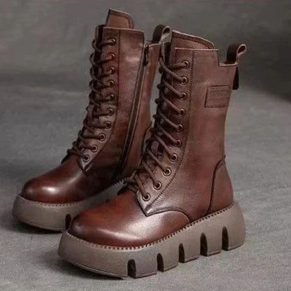 Elarova | Stylische Stiefel mit hoher Sohle