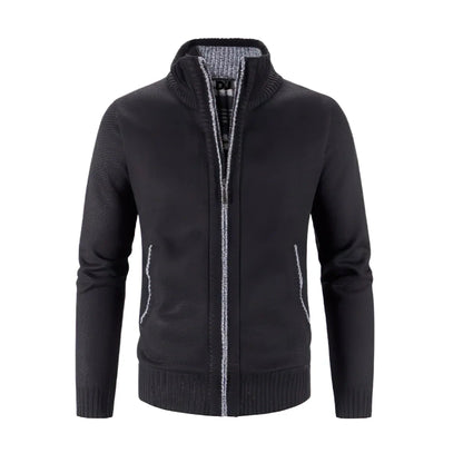 Elarova | Stylische Strickjacke mit Reißverschluss für Herren
