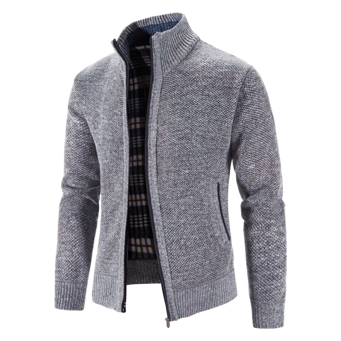 Elarova | Stylische Strickjacke mit Reißverschluss für Herren