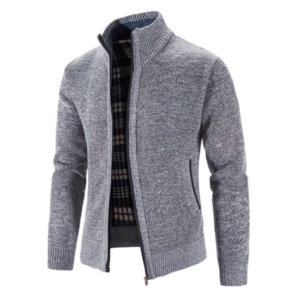 Elarova | Stylische Strickjacke mit Reißverschluss für Herren