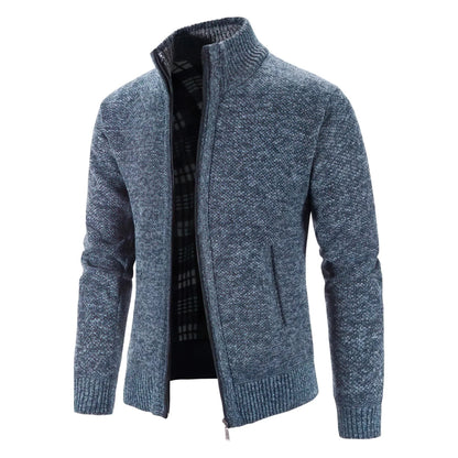 Elarova | Stylische Strickjacke mit Reißverschluss für Herren