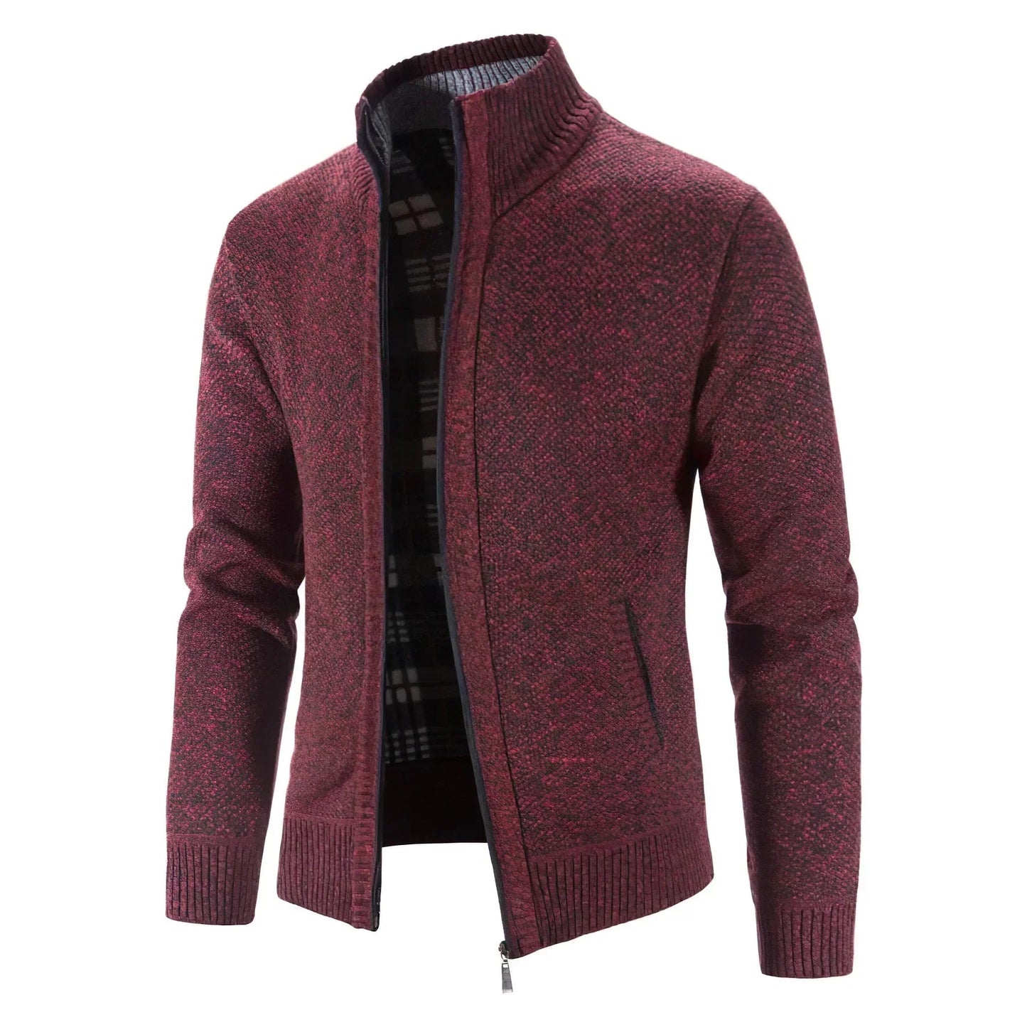 Elarova | Stylische Strickjacke mit Reißverschluss für Herren