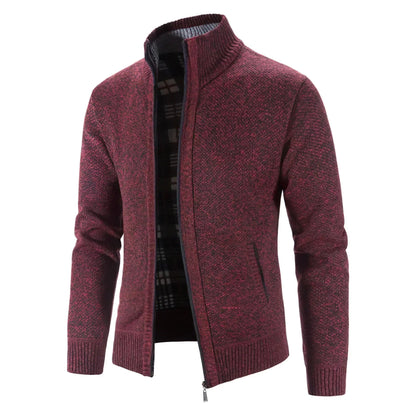 Elarova | Stylische Strickjacke mit Reißverschluss für Herren