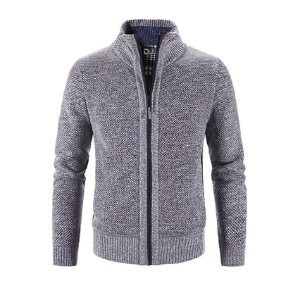 Elarova | Stylische Strickjacke mit Reißverschluss für Herren