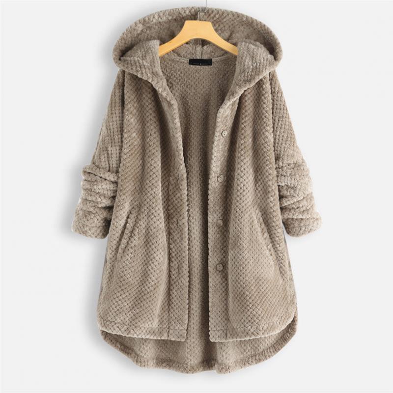 Elarova | Stylische, Superweiche Fleece-Kapuzenjacke