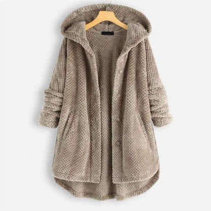 Elarova | Stylische, Superweiche Fleece-Kapuzenjacke