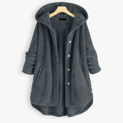 Elarova | Stylische, Superweiche Fleece-Kapuzenjacke