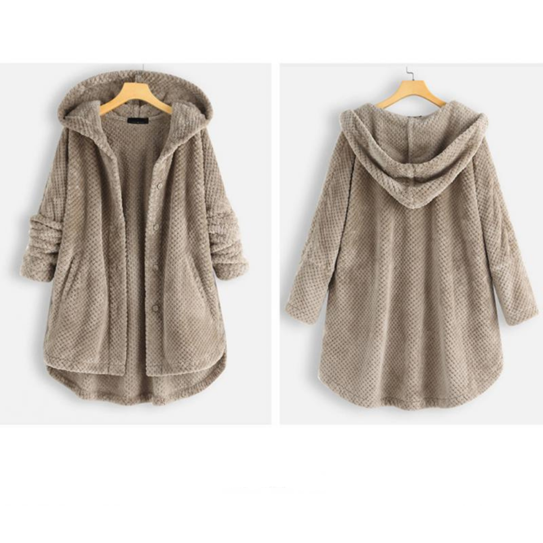 Elarova | Stylische, Superweiche Fleece-Kapuzenjacke