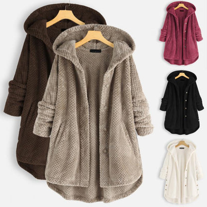 Elarova | Stylische, Superweiche Fleece-Kapuzenjacke