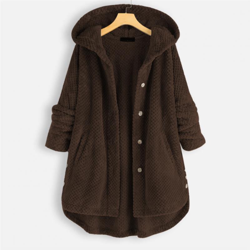 Elarova | Stylische, Superweiche Fleece-Kapuzenjacke