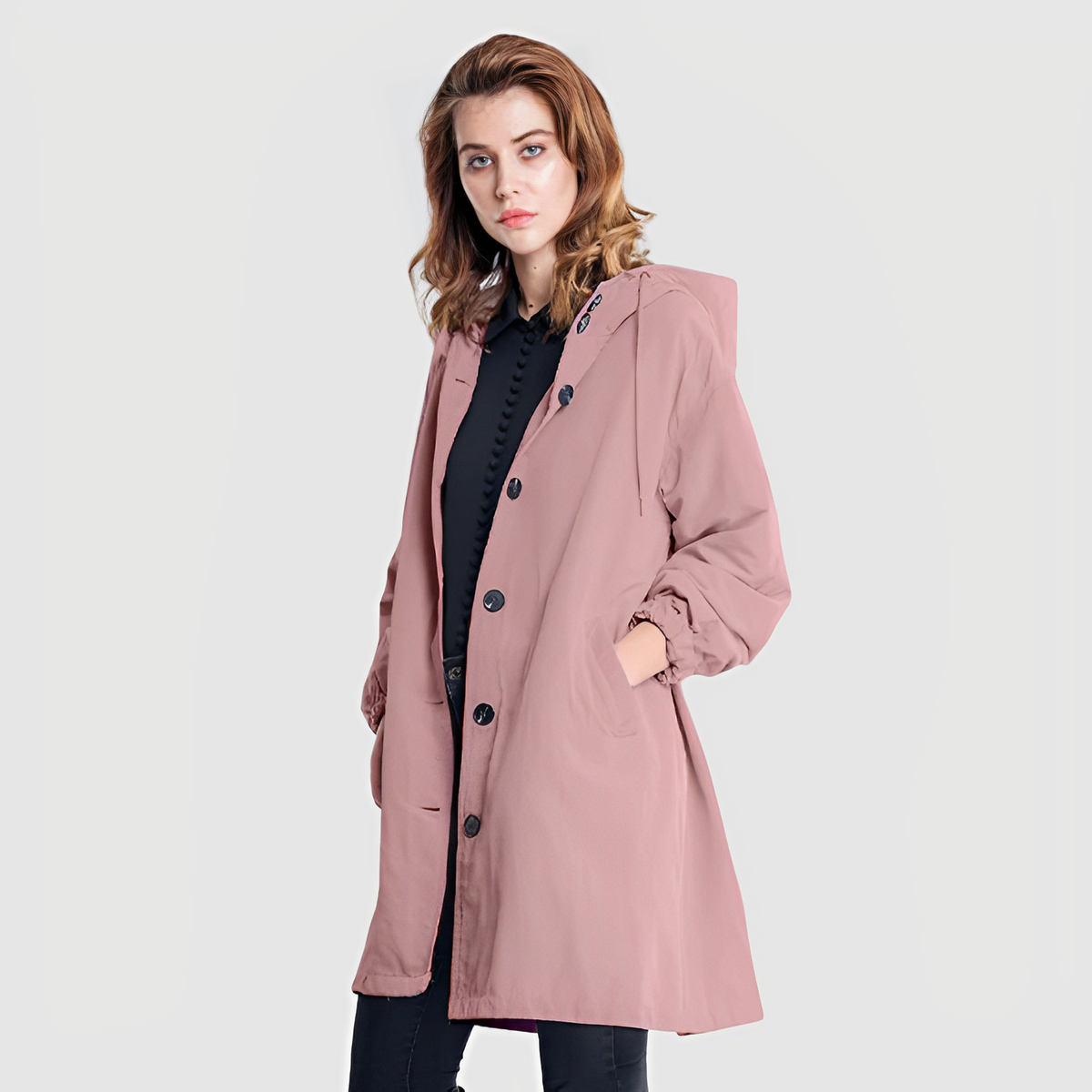 Elarova | Stylische Wasserdichte Regenjacke mit