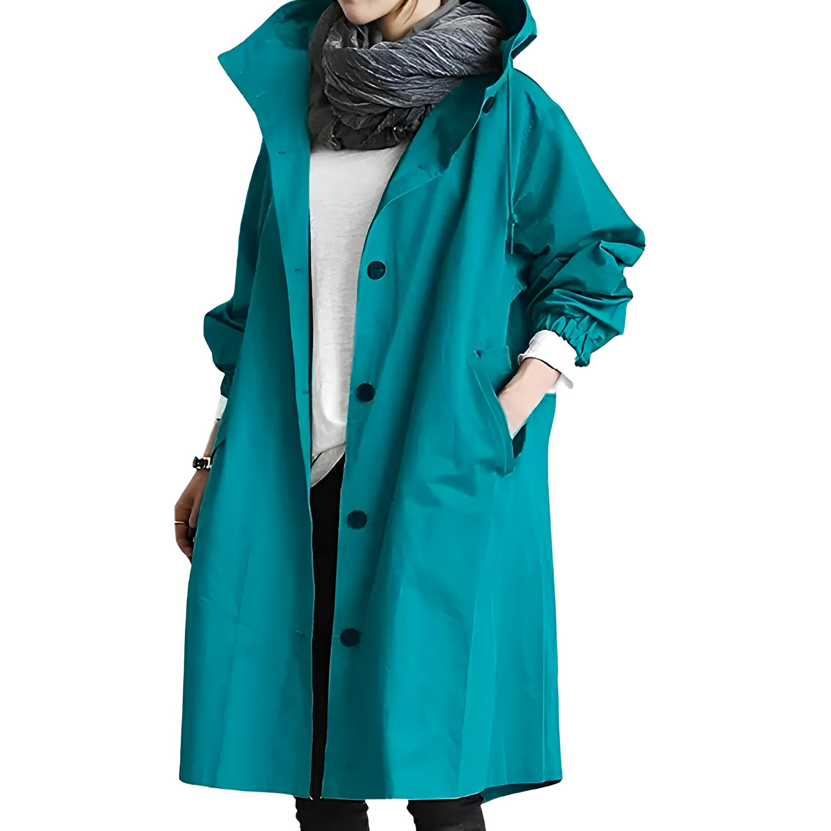 Elarova | Stylische Wasserdichte Regenjacke mit
