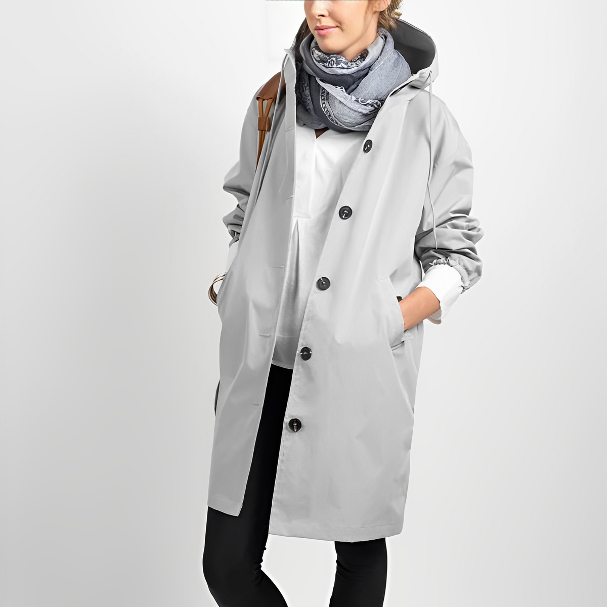 Elarova | Stylische Wasserdichte Regenjacke mit