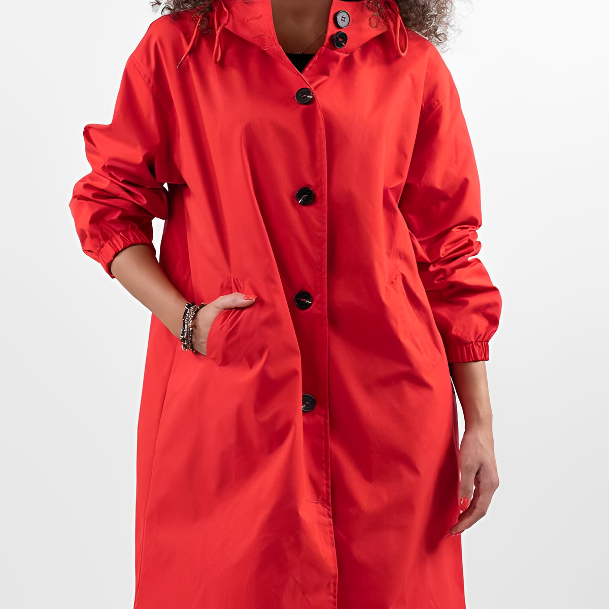 Elarova | Stylische Wasserdichte Regenjacke mit