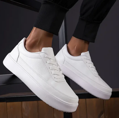 Elarova | Stylische weiße Sneaker für Herren mit komfortablem Design