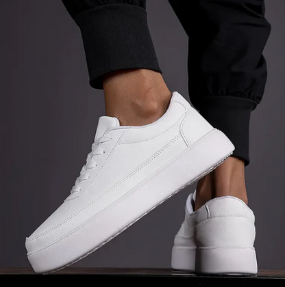 Elarova | Stylische weiße Sneaker für Herren mit komfortablem Design