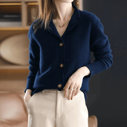 Elarova | Stylischer Cashmere Strickjacke Für Frauen