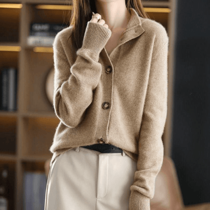 Elarova | Stylischer Cashmere Strickjacke Für Frauen