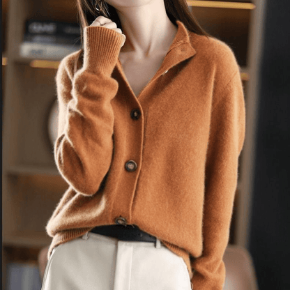 Elarova | Stylischer Cashmere Strickjacke Für Frauen