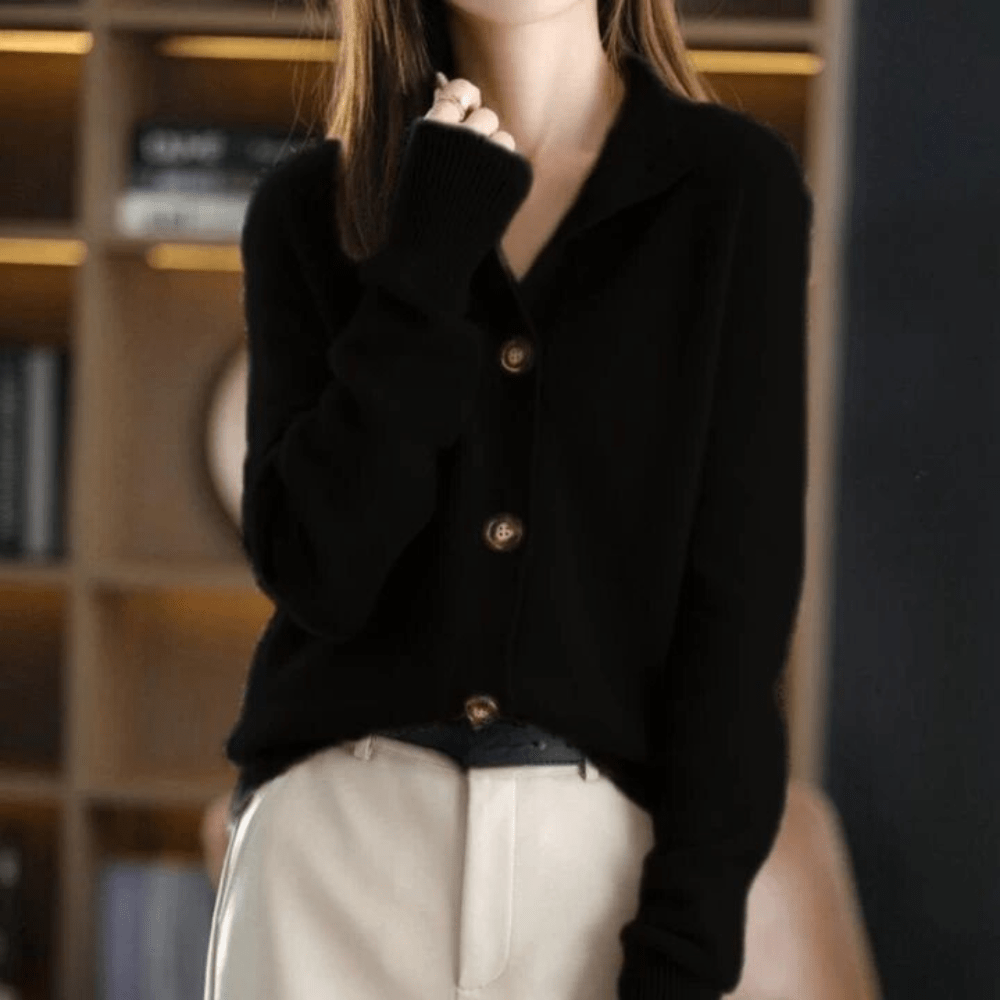 Elarova | Stylischer Cashmere Strickjacke Für Frauen