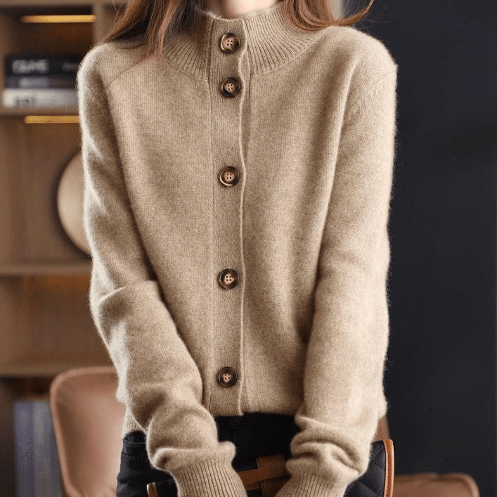 Elarova | Stylischer Cashmere Strickjacke Für Frauen