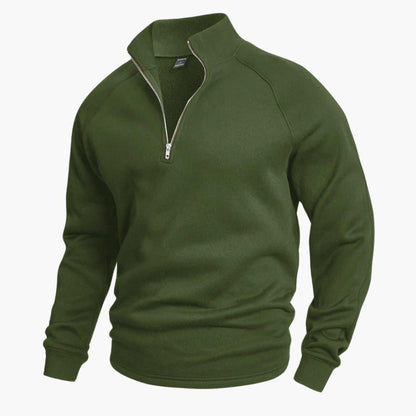 Elarova | Stylischer Halfzip Strickpullover für Herren