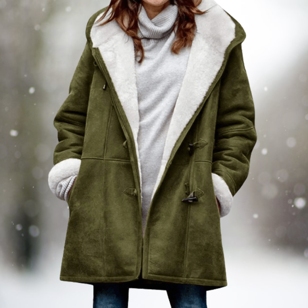 Elarova | Stylischer ethnischer Knopf-Hoodie-Cardigan für Frauen