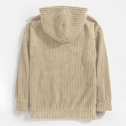 Elarova | Sweatshirt mit Kapuze aus Cord