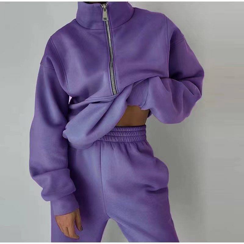 Elarova | Sweatshirt und Hose für Damen bekleidung mit Reiß verschluss