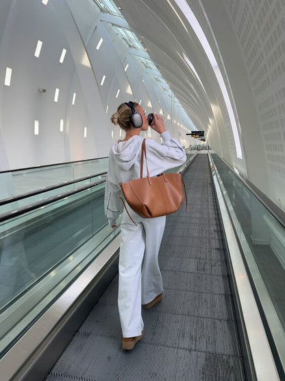 Elarova | Tasche Groß Verstellbarer Riemen Schultertasche Shopper Tasche