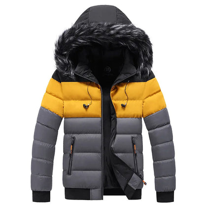 Elarova | Thermo-Winterjacke mit Kapuze für Herren