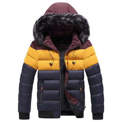 Elarova | Thermo-Winterjacke mit Kapuze für Herren