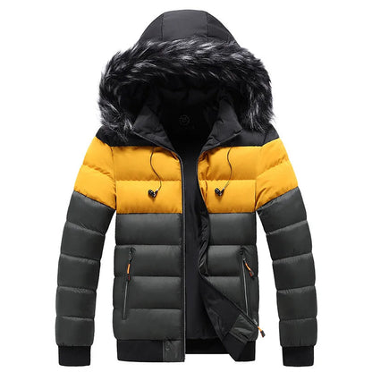 Elarova | Thermo-Winterjacke mit Kapuze für Herren