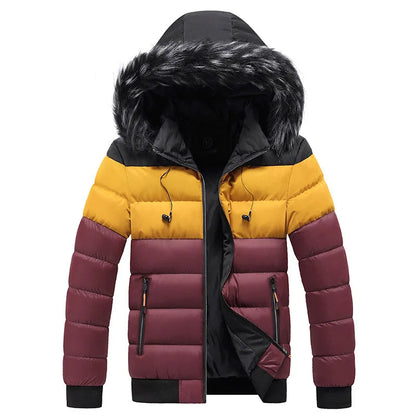 Elarova | Thermo-Winterjacke mit Kapuze für Herren