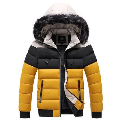 Elarova | Thermo-Winterjacke mit Kapuze für Herren
