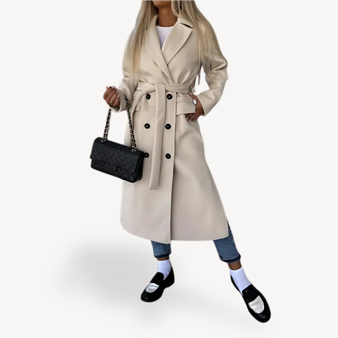 Elarova | Trenchcoat aus Wollmischung für Damen