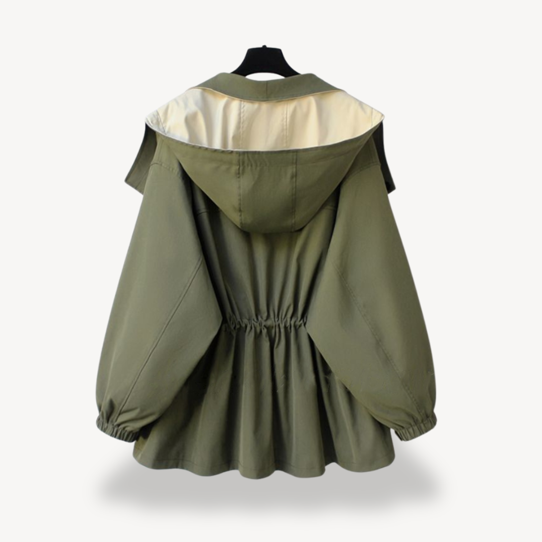 Elarova | Trenchcoat mit Farbblockdesign für Damen