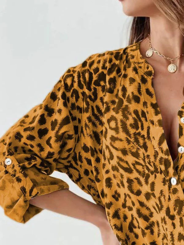 Elarova | Trendige Bluse im Leo-Muster