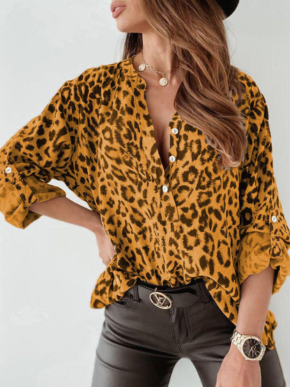Elarova | Trendige Bluse im Leo-Muster