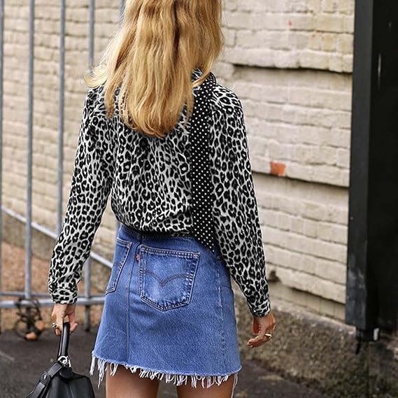 Elarova | Trendige Bluse im Leo-Muster