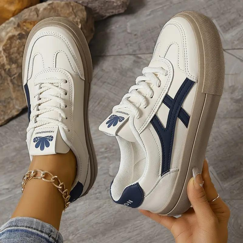 Elarova | Turnschuhe, Dicke Sohle, Schnürsenkel, Low Top Sneaker, Skate Schuhe