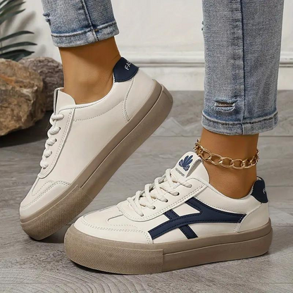 Elarova | Turnschuhe, Dicke Sohle, Schnürsenkel, Low Top Sneaker, Skate Schuhe