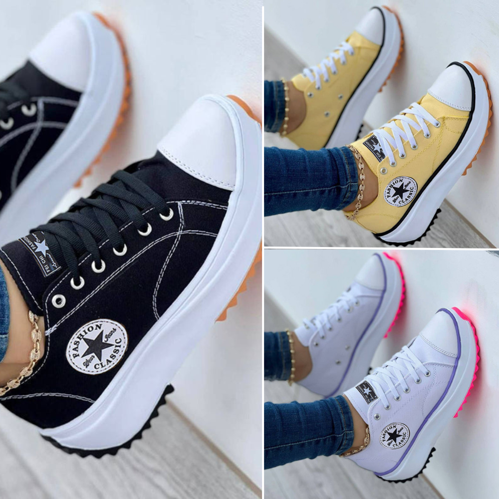 Elarova | Turnschuhe Schnürer Orthopädisch WalkingSchuhe Frauenschuhe