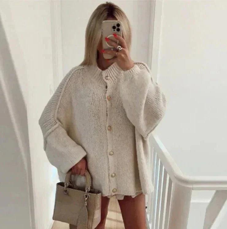 Elarova | Übergröße Strickjacke