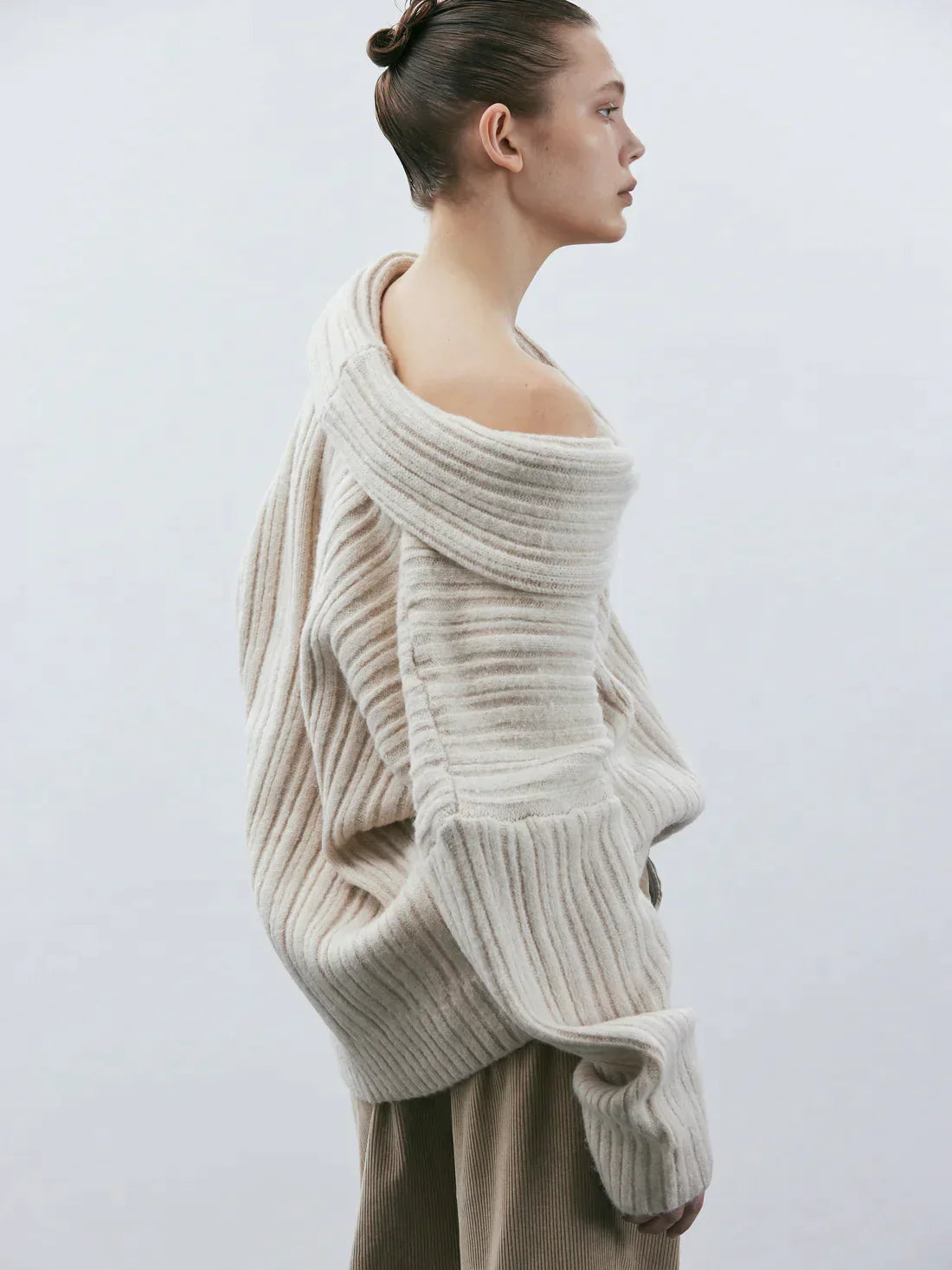 Elarova | Übergroßer Damen Strickpullover