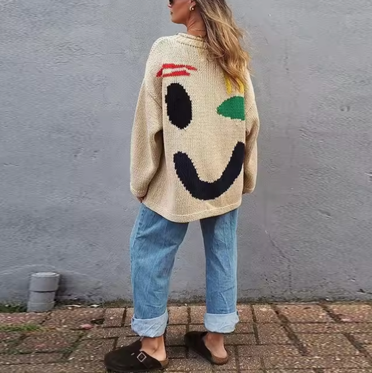 Elarova | Übergroßer Pullover aus Baumwollstrick